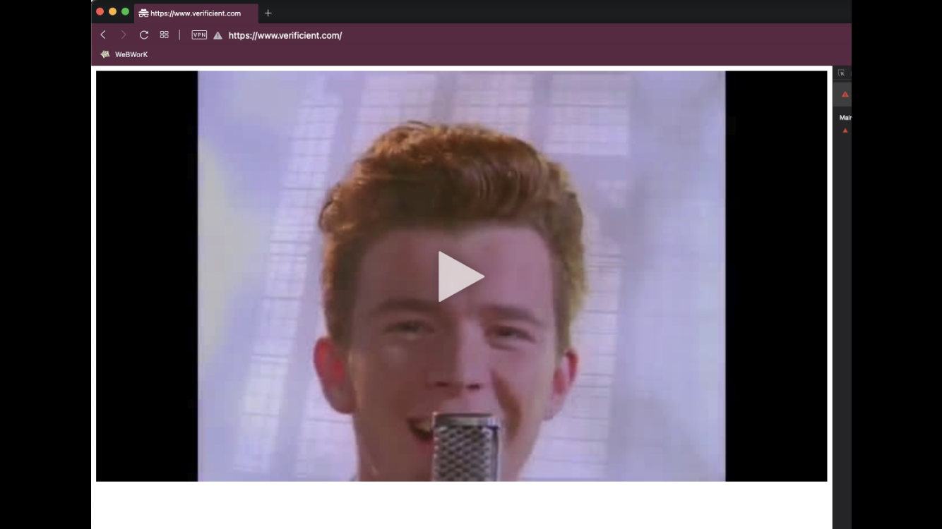 Proctortrack Rickrolled